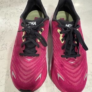 Pink HOKA shoes. Size 7.5